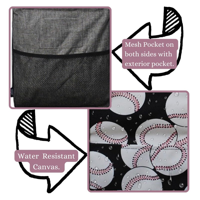 NGIL Utility Tote Bag (Baseball-black) - Image 5